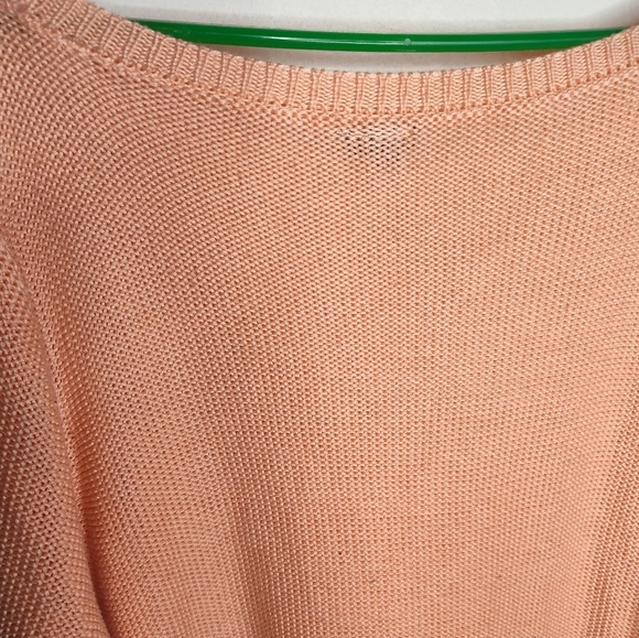 Torrid Oversized Peach Knit Scoop Neck Sweater size 4X - Picture 3 of 9